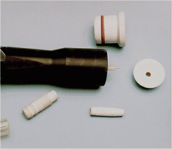 Components for powder spray equipment
